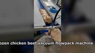 Łatwa w obsłudze maszyna do pakowania próżniowego mrożonych kurczaków, wołowiny i wieprzowiny Maszyna do pakowania próżniowego typu Flow Pack