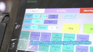 Próżniowa maszyna do pakowania w worki obrotowe z pastą mięsną